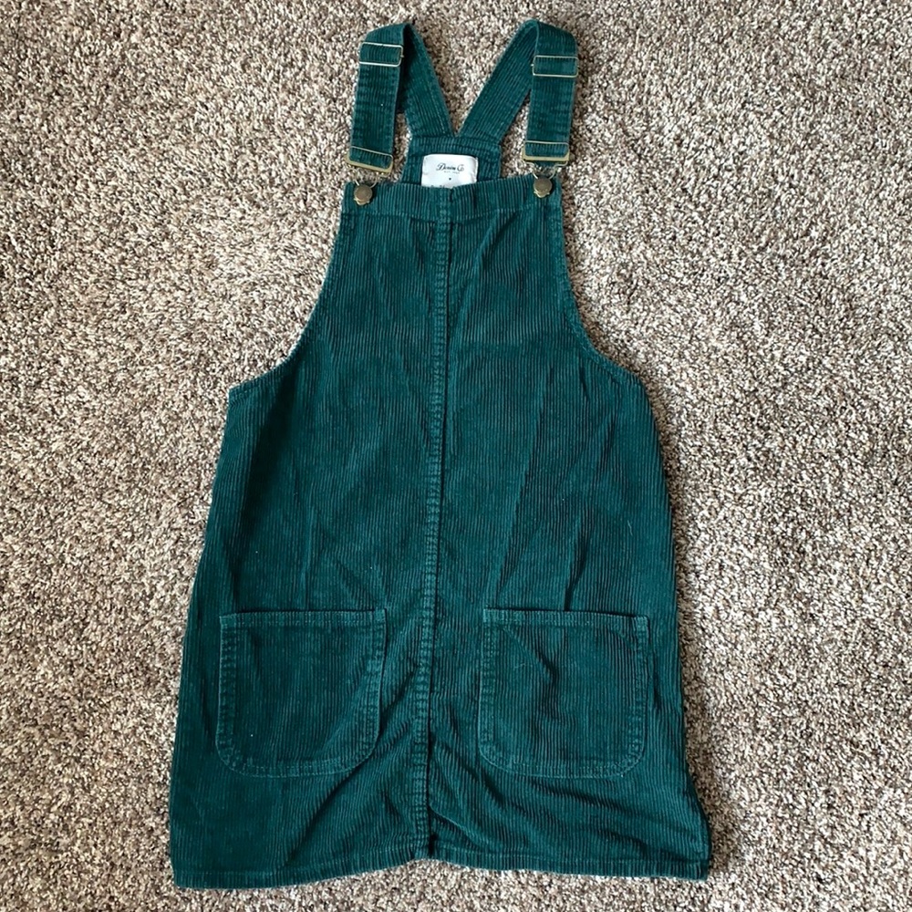 H&M Green Overall Dress Size 4